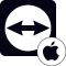 Icona TeamViewer con logo Apple